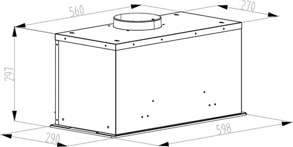 Изображение товара Вытяжка скрытая Schtoff Vega 60 (черный)