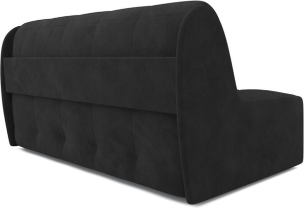 Изображение товара Диван Mebel-Ars Аккордеон Барон №2 НПБ 120x200 (велюр черный НВ-178/17)