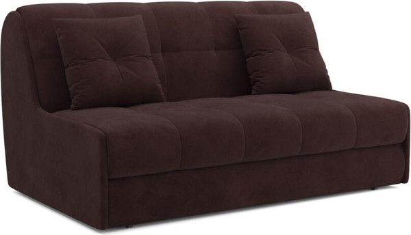 Изображение товара Диван Mebel-Ars Аккордеон Барон №2 НПБ 120x200 (велюр шоколад HB-178/16)