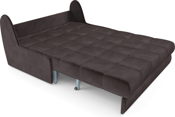 Изображение товара Диван Mebel-Ars Аккордеон Барон №2 НПБ 140x200 (бархат шоколадный Star Velvet 60 Coffee)