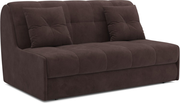 Изображение товара Диван Mebel-Ars Аккордеон Барон №2 НПБ 140x200 (велюр молочный шоколад НВ-178/13)