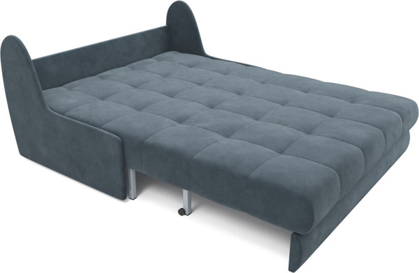 Изображение товара Диван Mebel-Ars Аккордеон Барон №2 НПБ 140x200 (велюр серый/синий HB-178/26)
