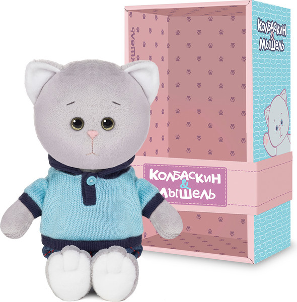Изображение товара Мягкая игрушка Колбаскин & Мышель Колбаскин в голубом поло и штанишках / MT-MRT-КМ-0320244-20