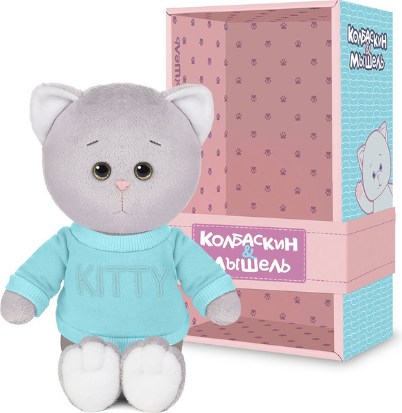 Изображение товара Мягкая игрушка Колбаскин & Мышель Колбаскин в голубом свитшоте / MT-MRT-КМ-0320245-20