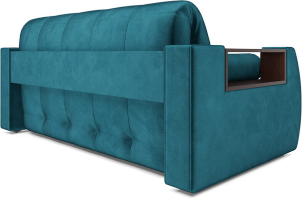 Изображение товара Диван Mebel-Ars Аккордеон Барон №3 НПБ 120x200 (бархат синий/зеленый Star Velvet 43 Black Green)