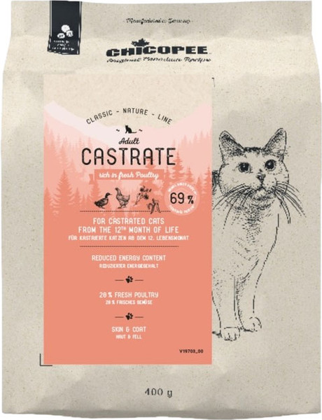 Изображение товара Сухой корм для кошек Chicopee CNL Care для кастрированных котов (400г)