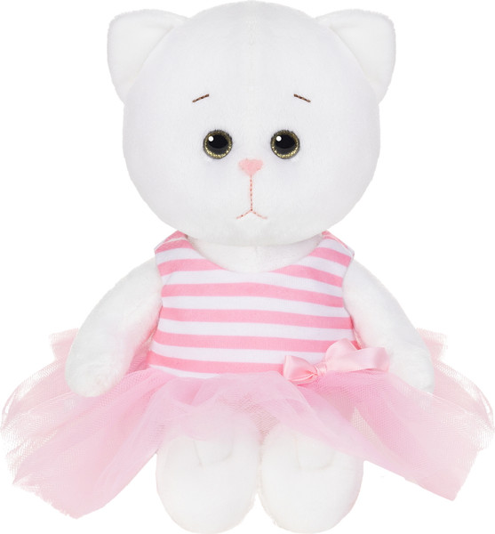 Изображение товара Мягкая игрушка Колбаскин & Мышель Мышель в полосатом роз. платье с бантиком / MT-MRT-КМ-0320249-20