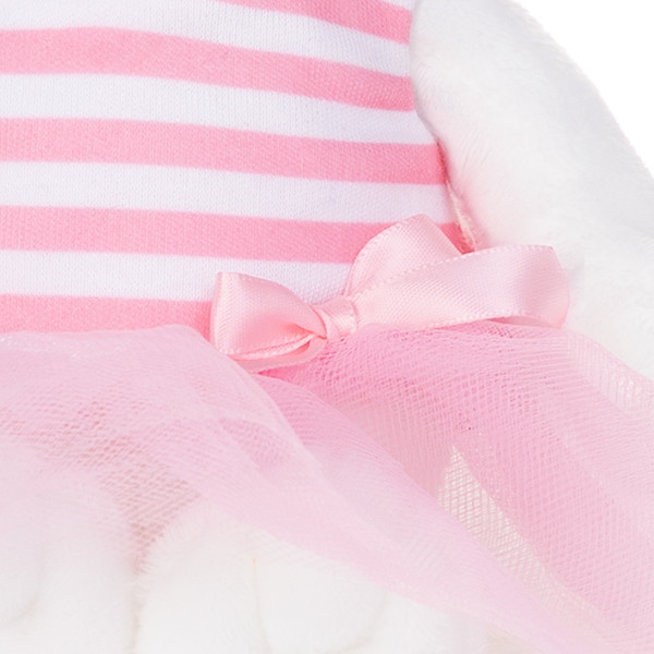 Изображение товара Мягкая игрушка Колбаскин & Мышель Мышель в полосатом роз. платье с бантиком / MT-MRT-КМ-0320249-20