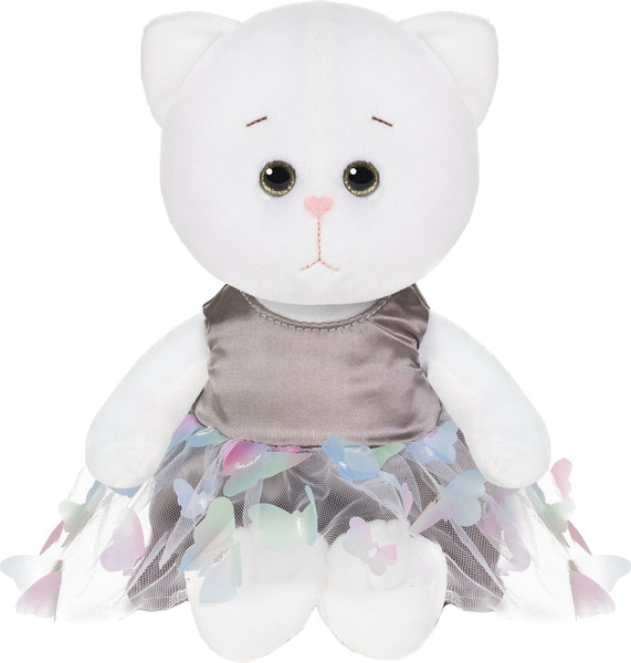 Изображение товара Мягкая игрушка Колбаскин & Мышель Мышель в сером платье с бабочками / MT-MRT-КМ-03202411-20