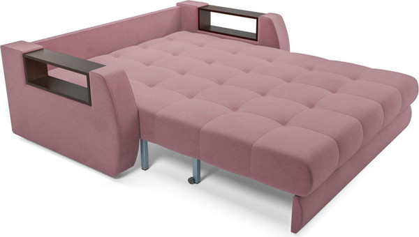 Изображение товара Диван Mebel-Ars Аккордеон Барон №3 НПБ 120x200 (велюр пудра НВ-178/18)