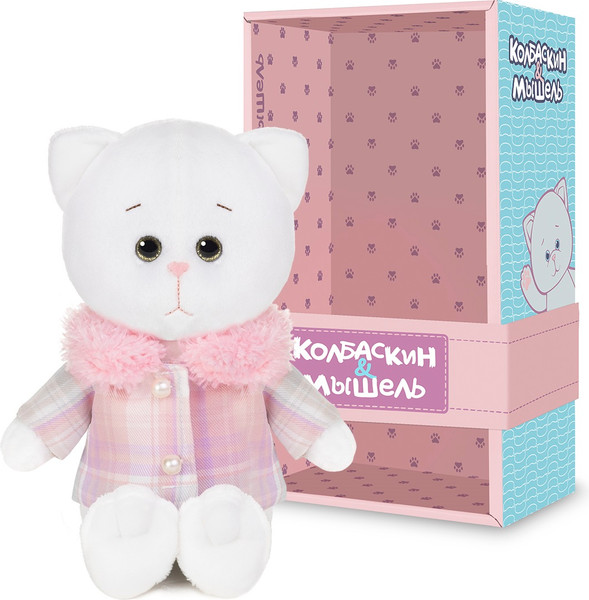 Изображение товара Мягкая игрушка Колбаскин & Мышель Мышель в розовом пальто / MT-MRT-КМ-03202416-20