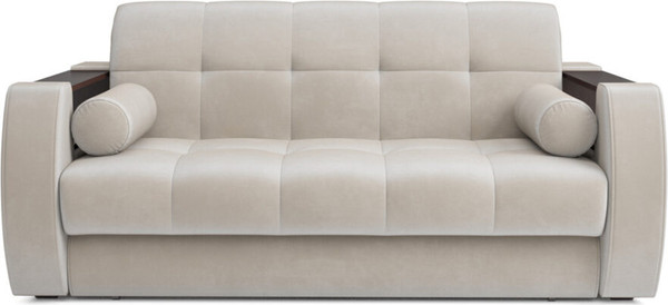 Изображение товара Диван Mebel-Ars Аккордеон Барон №3 НПБ 140x200 (бархат бежевый Star Velvet 6 Light Beige)