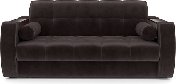 Изображение товара Диван Mebel-Ars Аккордеон Барон №3 НПБ 140x200 (бархат шоколадный Star Velvet 60 Coffee)