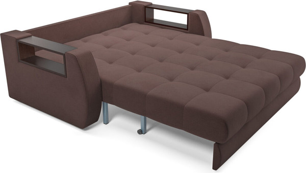 Изображение товара Диван Mebel-Ars Аккордеон Барон №3 НПБ 140x200 (велюр молочный шоколад НВ-178/13)