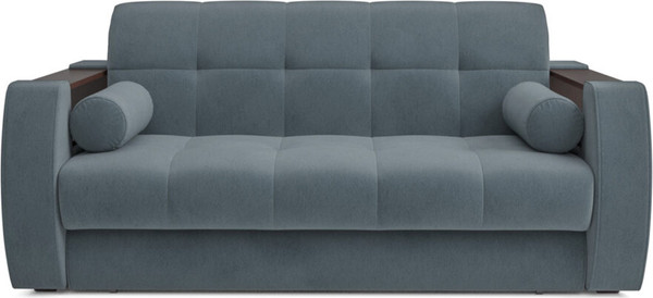 Изображение товара Диван Mebel-Ars Аккордеон Барон №3 НПБ 140x200 (велюр серый/синий HB-178/26)