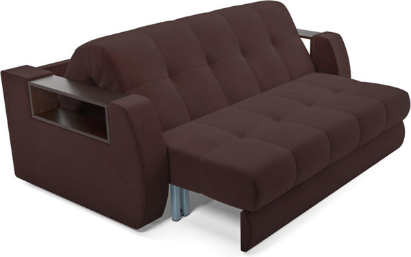 Изображение товара Диван Mebel-Ars Аккордеон Барон №3 НПБ 140x200 (велюр шоколад HB-178/16)