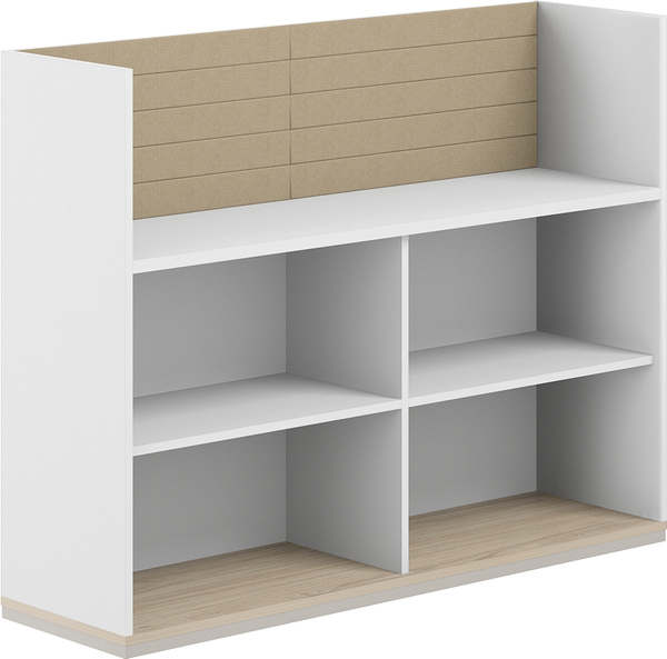 Изображение товара Стеллаж Norden С экраном / AG.252.300.662.BG (белый/акация равелло/бежевый)