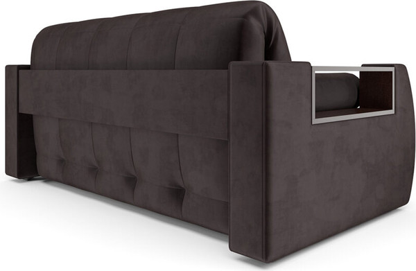 Изображение товара Диван Mebel-Ars Аккордеон Барон №3 НПБ 155x200 (бархат шоколадный Star Velvet 60 Coffee)