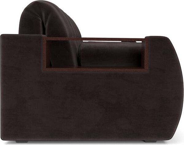 Изображение товара Диван Mebel-Ars Аккордеон Барон №3 НПБ 155x200 (бархат шоколадный Star Velvet 60 Coffee)