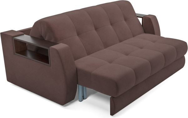 Изображение товара Диван Mebel-Ars Аккордеон Барон №3 НПБ 155x200 (велюр молочный шоколад НВ-178/13)