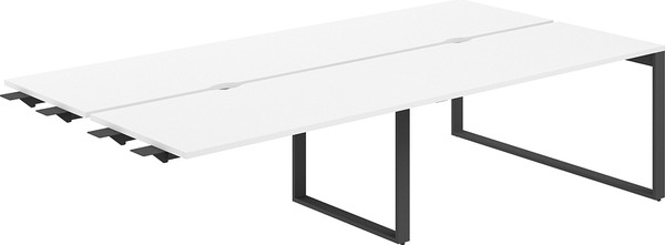 Изображение товара Комплект столов модульных Norden 320х143.8х75 / AG.166.WH.V.72.AN (антрацит/белый)