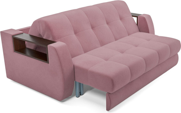 Изображение товара Диван Mebel-Ars Аккордеон Барон №3 НПБ 155x200 (велюр пудра НВ-178/18)