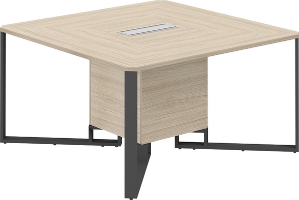 Изображение товара Стол для переговоров Norden 140х140х75 / SP.0101.AR.AR.AN (акация равелло/антрацит/серый)