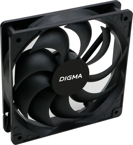 Изображение товара Вентилятор для корпуса Digma DFAN-120-9 (черный)