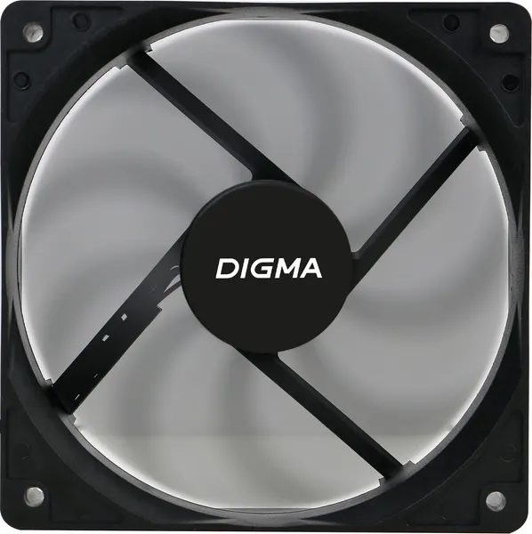 Изображение товара Вентилятор для корпуса Digma DFAN-120-9 (черный)