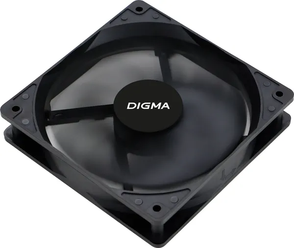 Изображение товара Вентилятор для корпуса Digma DFAN-120-9 (черный)