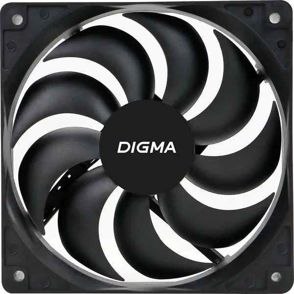 Изображение товара Вентилятор для корпуса Digma DFAN-120-9 (черный)