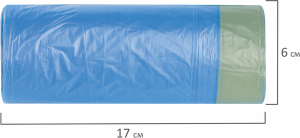 Изображение товара Пакеты для мусора Laima 601395 (30л, 20шт, синий)