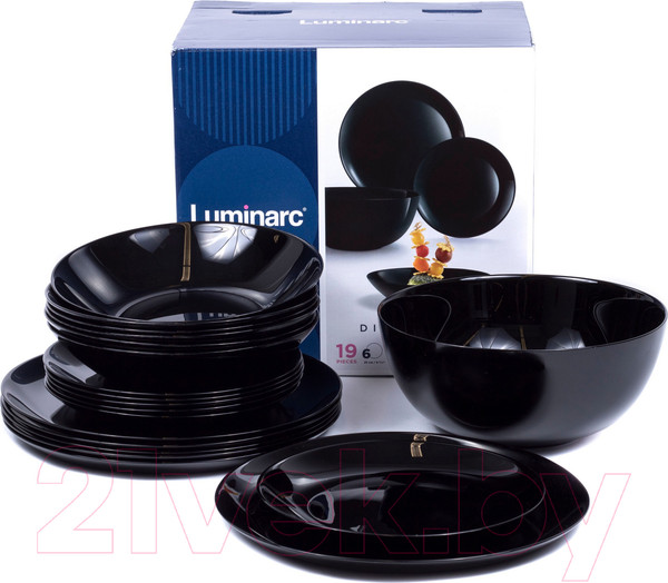 Изображение товара Набор столовой посуды Luminarc Diwali black P1622