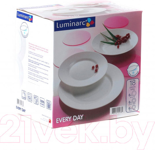 Изображение товара Набор тарелок Luminarc Everyday G0566 (18шт)