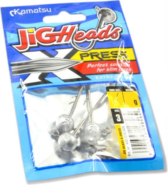 Изображение товара Джиг-головка KAMATSU X-Press 7/0-10г / 445070010 (3шт)