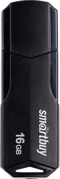 Изображение товара USB flash накопитель SmartBuy Clue 16Gb / SB16GBCLU-K (черный)