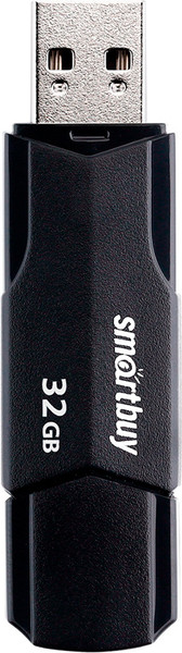 Изображение товара USB flash накопитель SmartBuy Clue 32Gb / SB32GBCLU-K (черный)