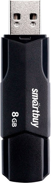 Изображение товара USB flash накопитель SmartBuy Clue 8Gb / SB8GBCLU-K (черный)