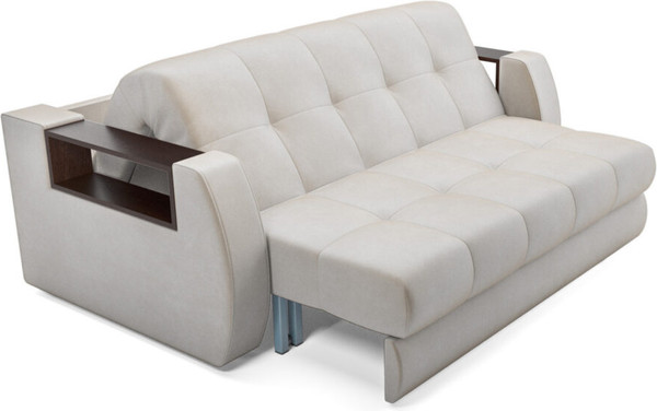 Изображение товара Диван Mebel-Ars Аккордеон Барон №3 НПБ 180x200 (бархат бежевый Star Velvet 6 Light Beige)