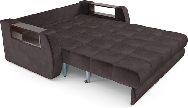 Изображение товара Диван Mebel-Ars Аккордеон Барон №3 НПБ 180x200 (бархат шоколадный Star Velvet 60 Coffee)