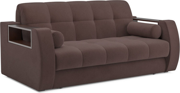 Изображение товара Диван Mebel-Ars Аккордеон Барон №3 НПБ 180x200 (велюр молочный шоколад НВ-178/13)