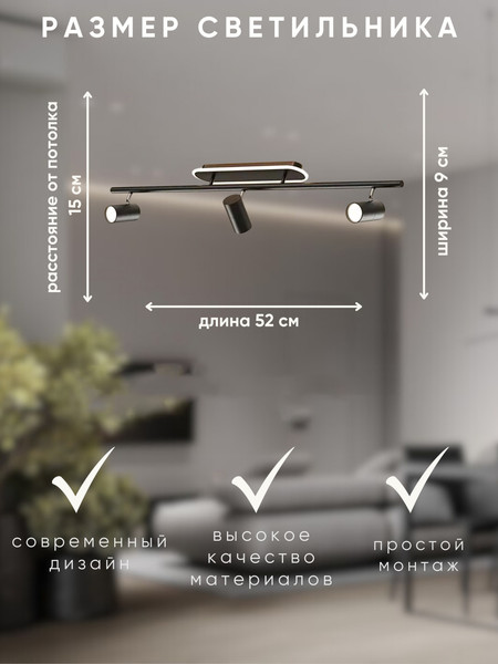 Изображение товара Спот Aitin-Pro CH8009/3 (черный)