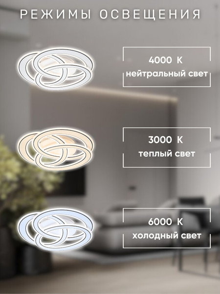Изображение товара Люстра Aitin-Pro H26080/490 (белый/черный)