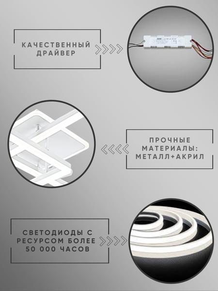 Изображение товара Потолочный светильник Aitin-Pro H71125/3 (белый)