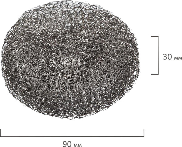 Изображение товара Набор губок для мытья посуды Laima 603103 (6шт, металлические)