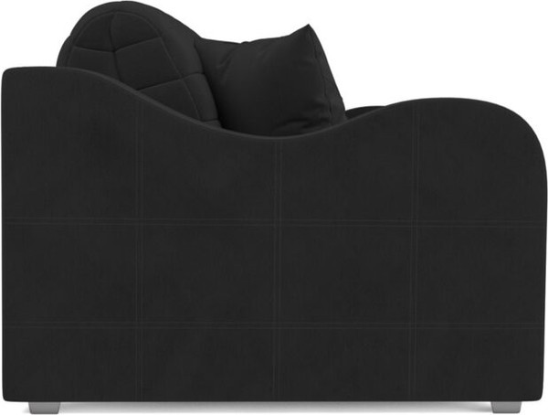 Изображение товара Диван Mebel-Ars Аккордеон Барон №4 НПБ 120x200 (велюр черный HB-178/17)