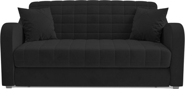 Изображение товара Диван Mebel-Ars Аккордеон Барон №4 НПБ 120x200 (велюр черный HB-178/17)