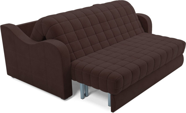 Изображение товара Диван Mebel-Ars Аккордеон Барон №4 НПБ 120x200 (велюр шоколад HB-178/16)