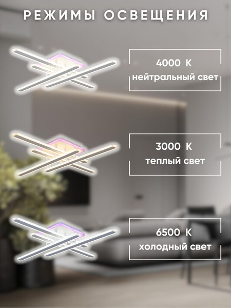 Изображение товара Люстра Aitin-Pro H73030/4C (белый/хром)