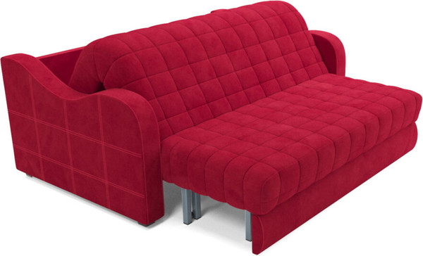 Изображение товара Диван Mebel-Ars Аккордеон Барон №4 НПБ 120x200 (красный кордрой)
